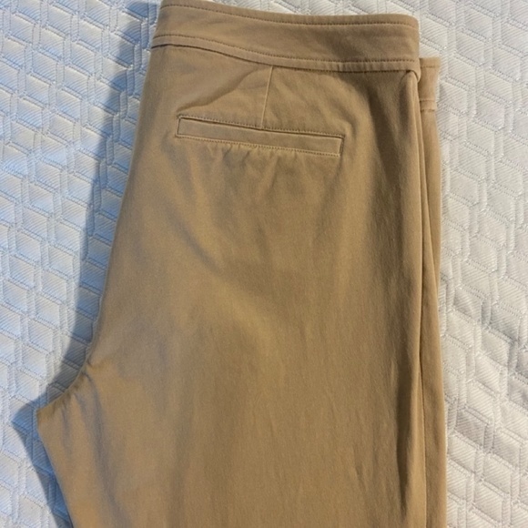 Ralph Lauren Mid Rise Cotton Stretch Pant Size 12 EUC Tan - Picture 7 of 14